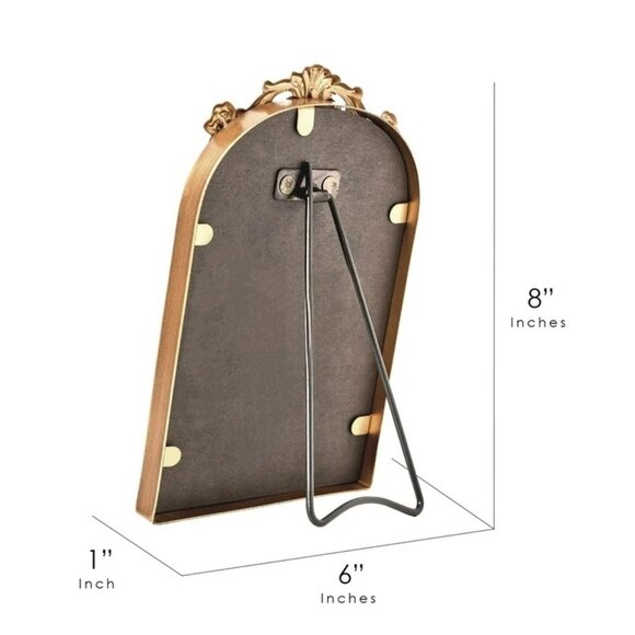 Home Decor Collection Gold Filigree Floral Wall Art, Vintage Botanical 6x8 - Picture 7 of 12